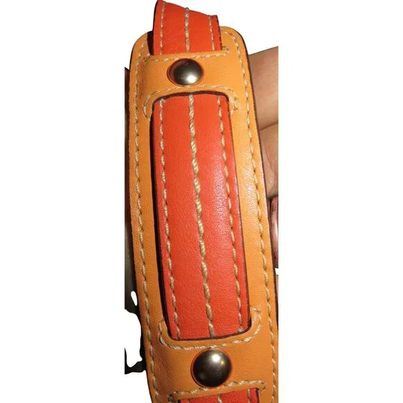 Coach 2008 Bonnie Leather Fold over Expandable Convertible Tote Kisslock Pocket - Picture 12 of 16